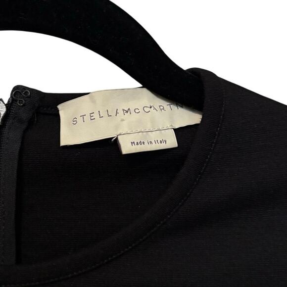 Stella McCartney Black White Peplum Top Size EU 36 - Picture 2 of 5